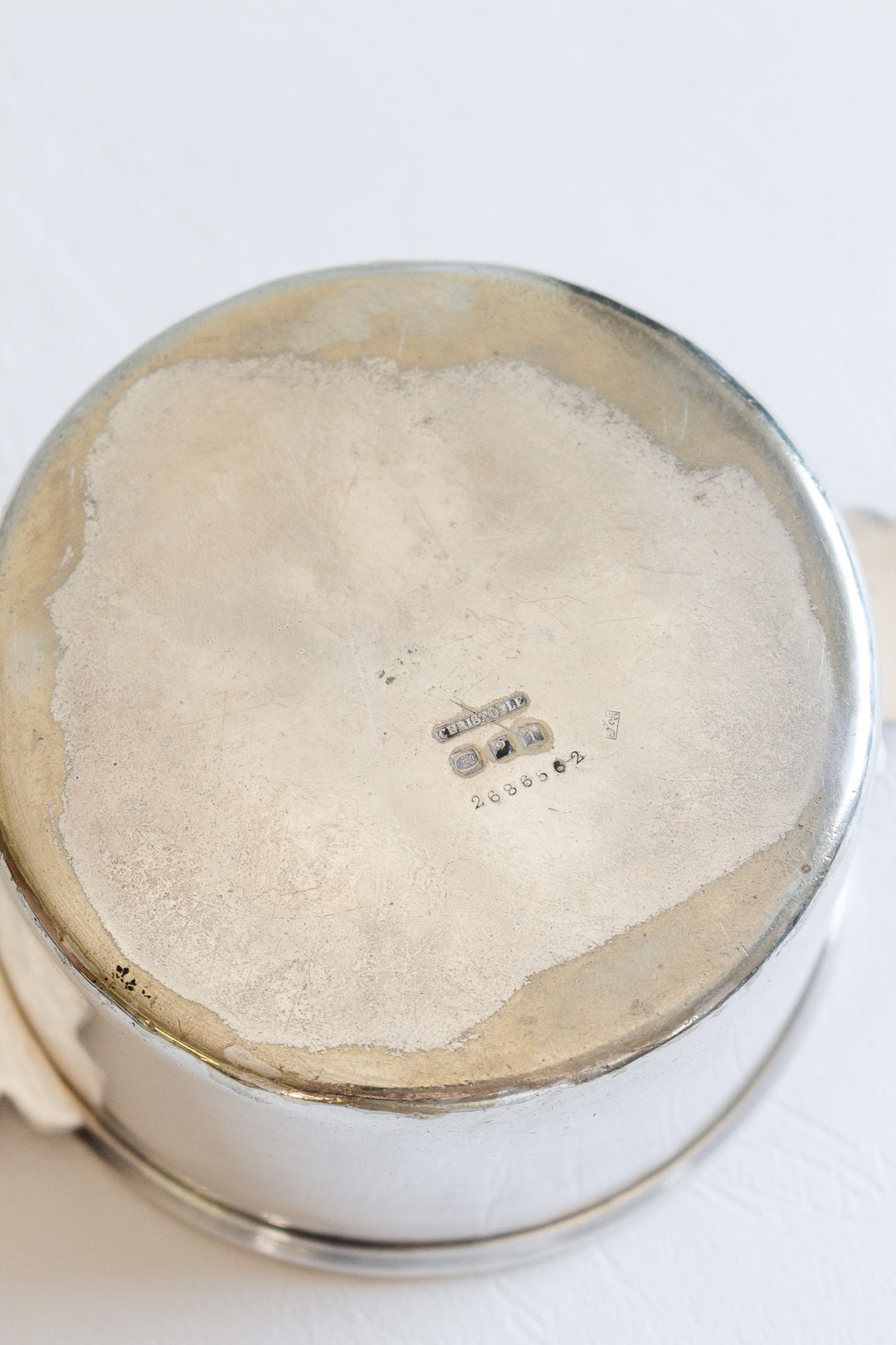 antique french cristofle monogrammed ice bucket