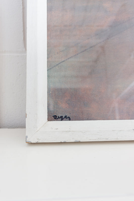 vintage framed print “Two Dancers on Stage” by Degas