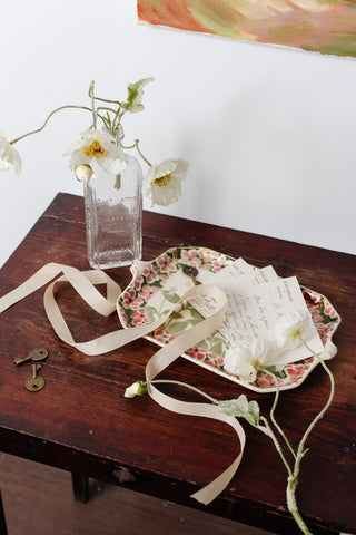 vintage french luneville "pervanche" tray