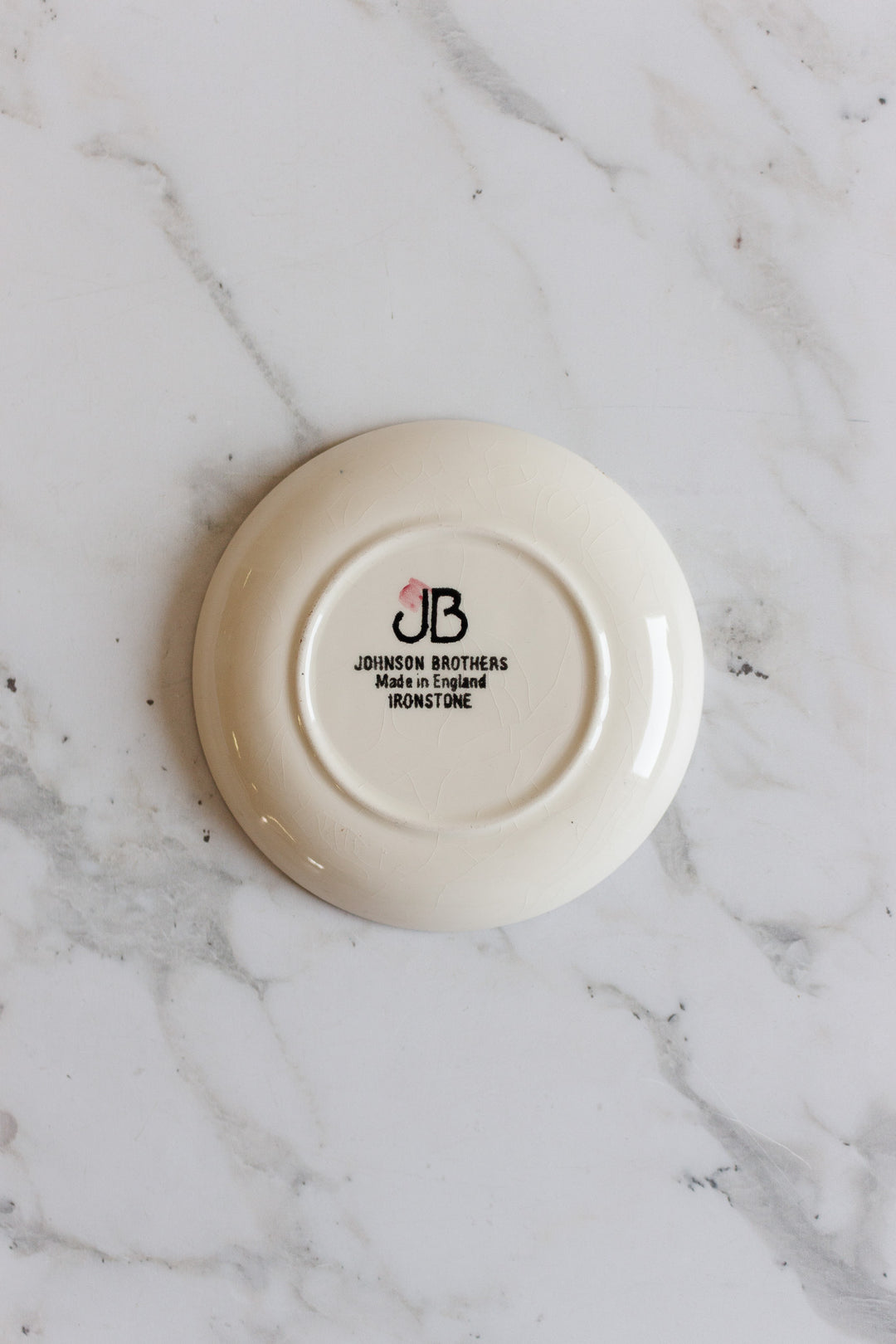 set of 4 vintage johnson bros porcelain trinket dishes