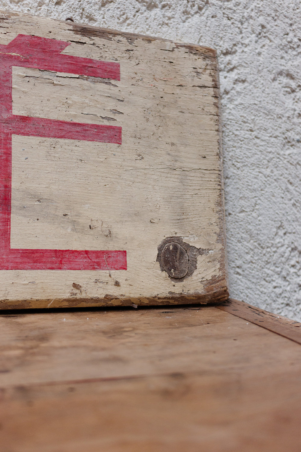 antique french wooden handpainted cafe sign