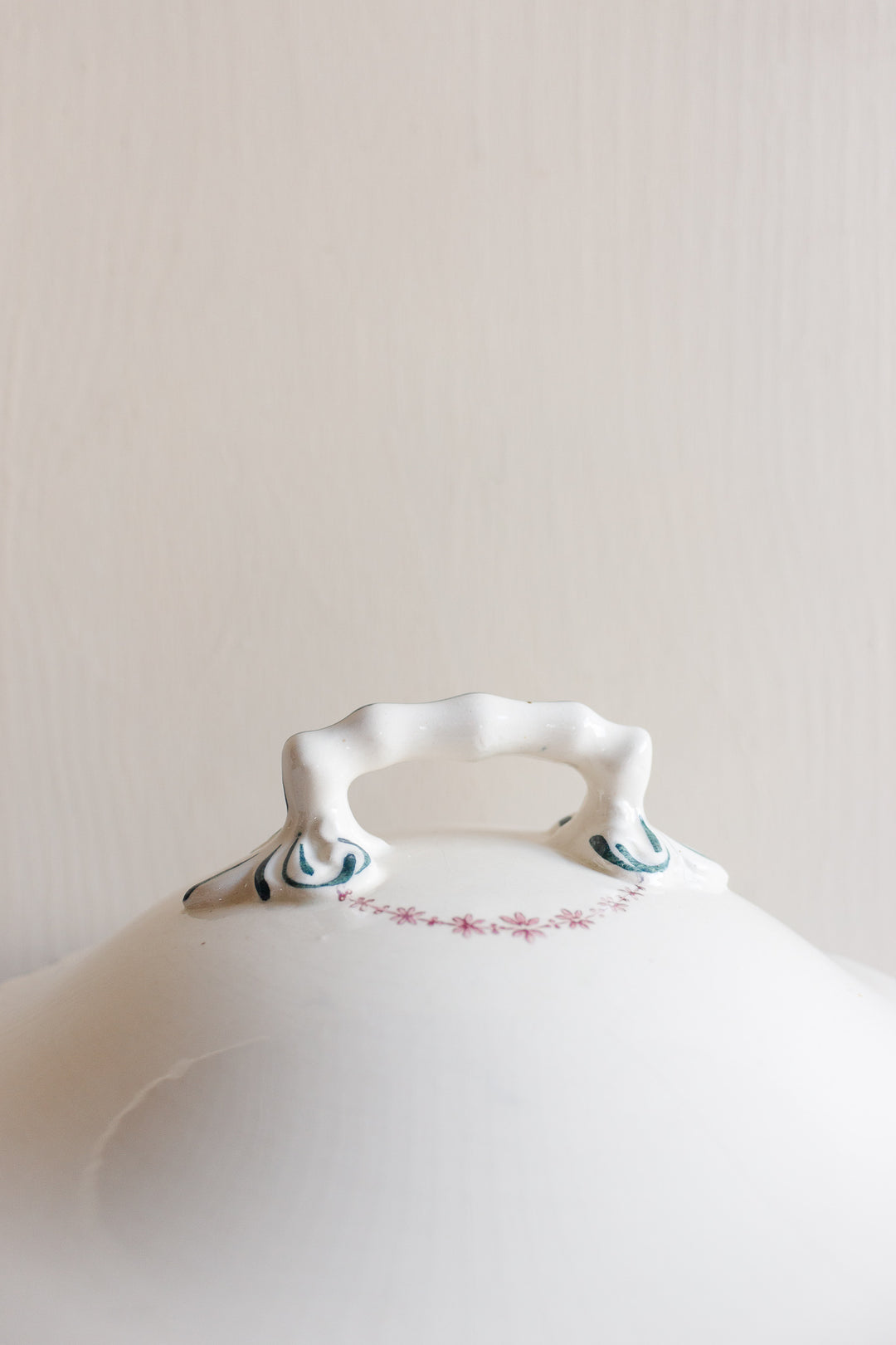 antique french transferware soupière "moselle"