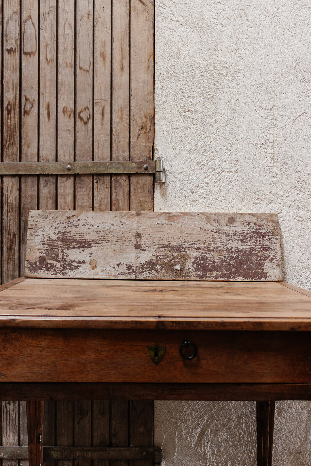 antique french wooden handpainted cafe sign