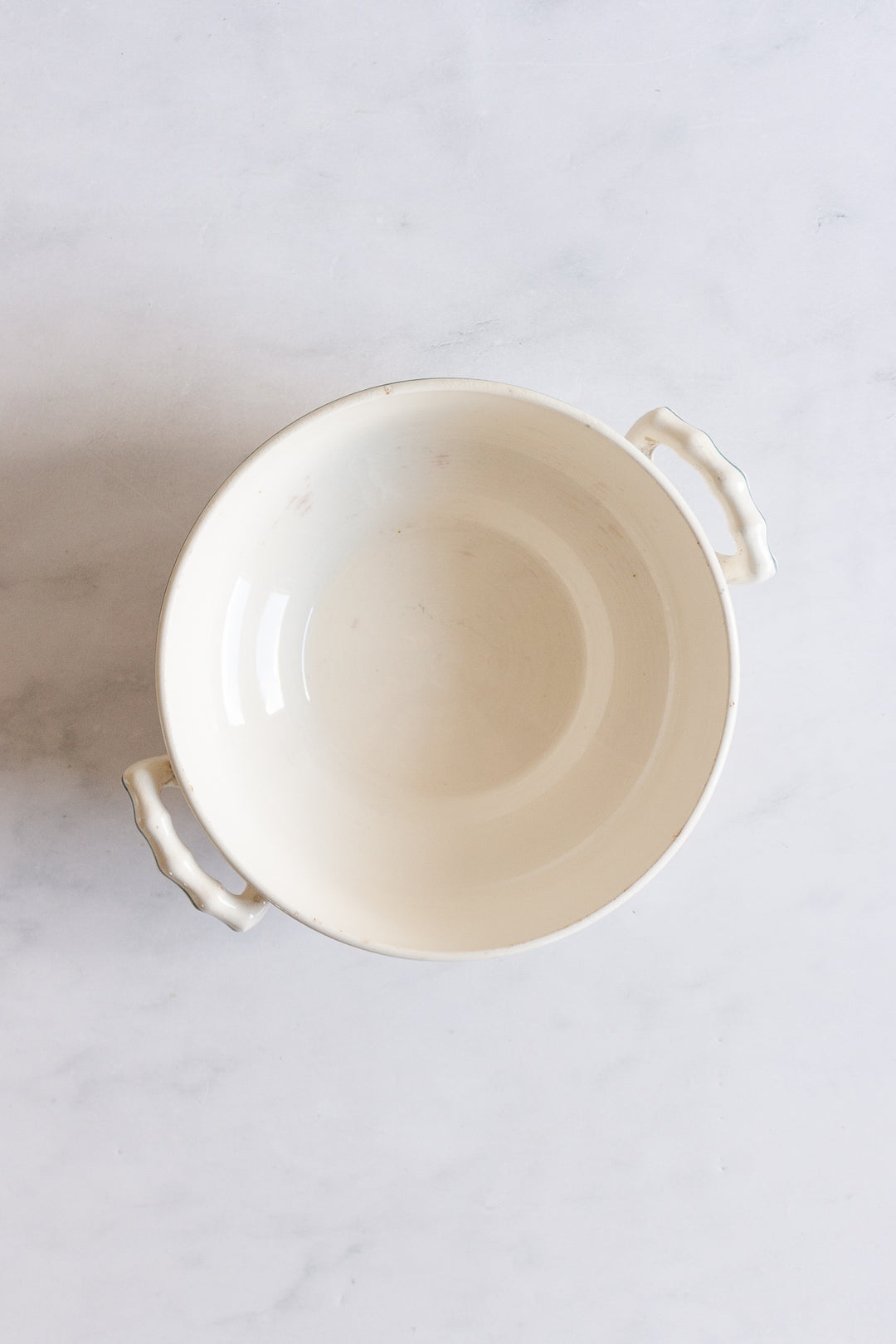 antique french transferware soupière "moselle"