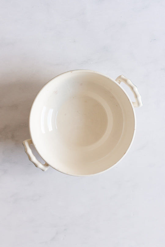 antique french transferware soupière "moselle"