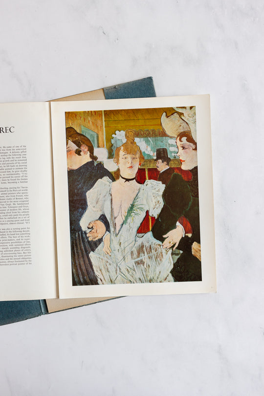 vintage portfolio collection of prints by modigliani and toulouse-lautrec
