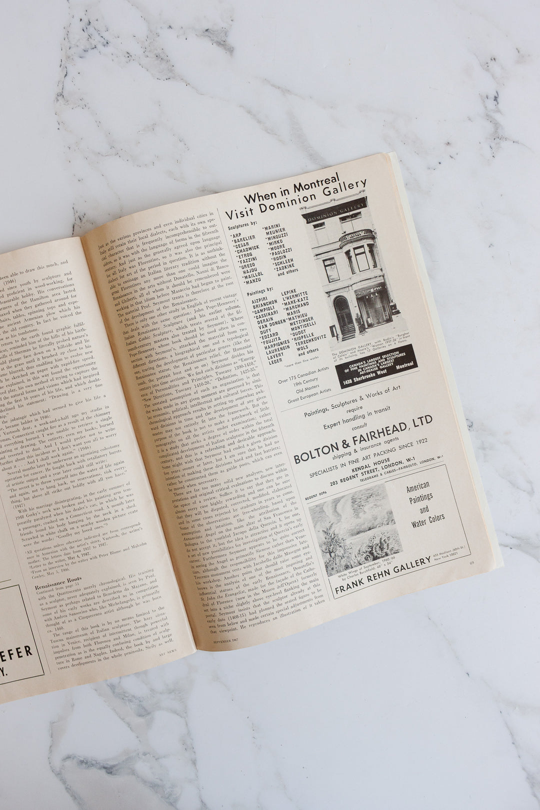 vintage art news magazine