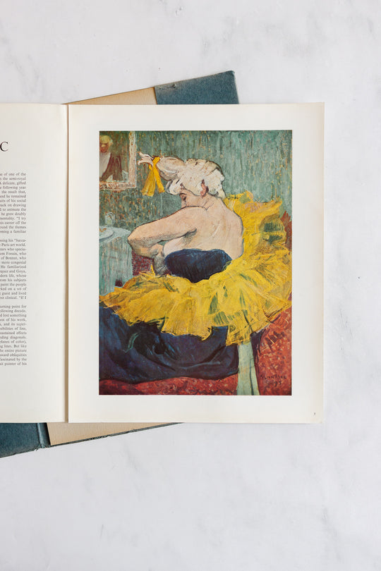 vintage portfolio collection of prints by modigliani and toulouse-lautrec