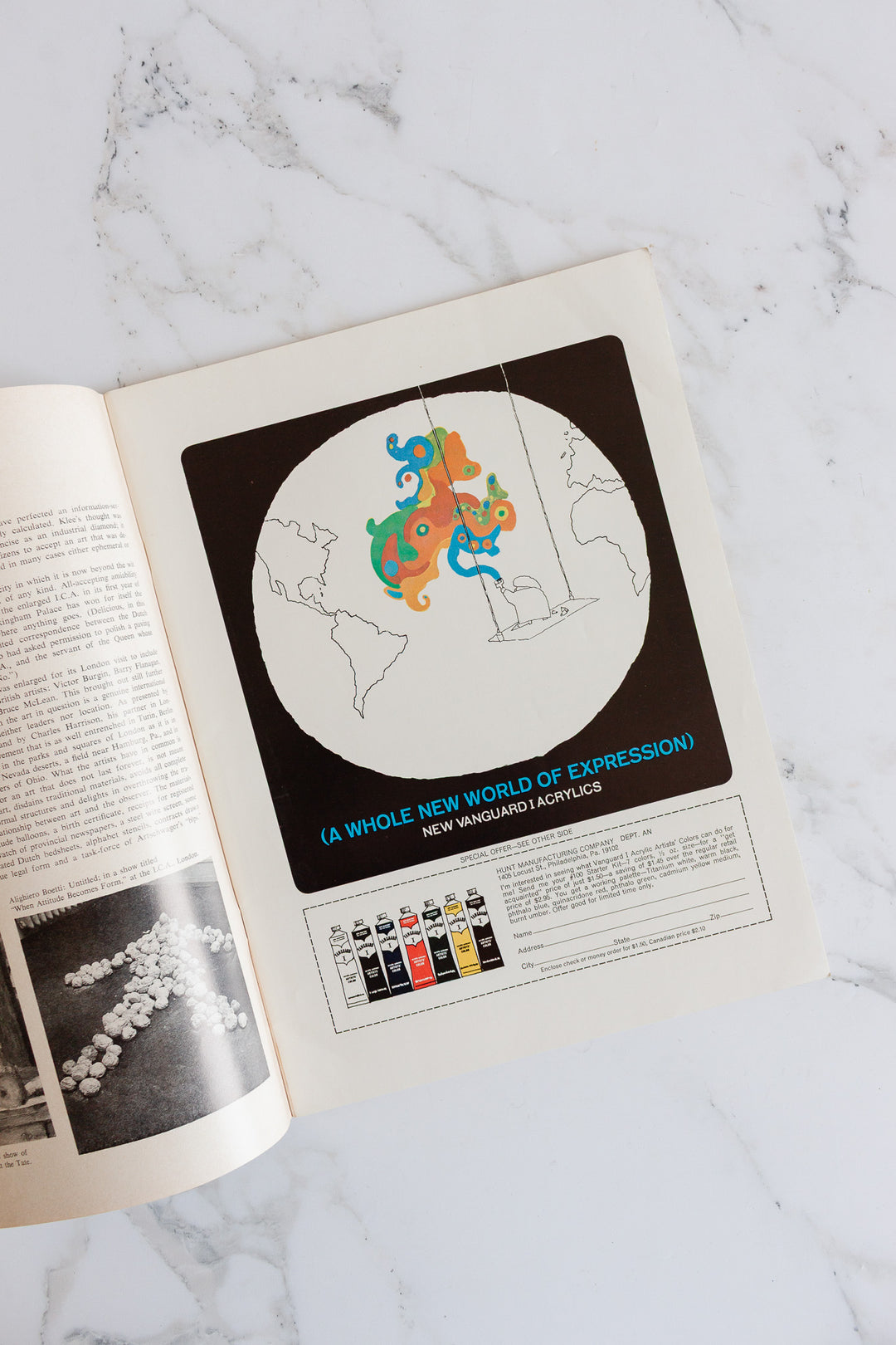 vintage art news magazine