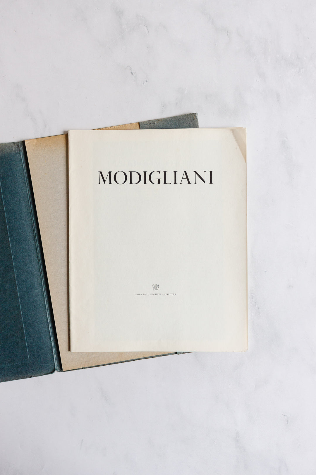 vintage portfolio collection of prints by modigliani and toulouse-lautrec