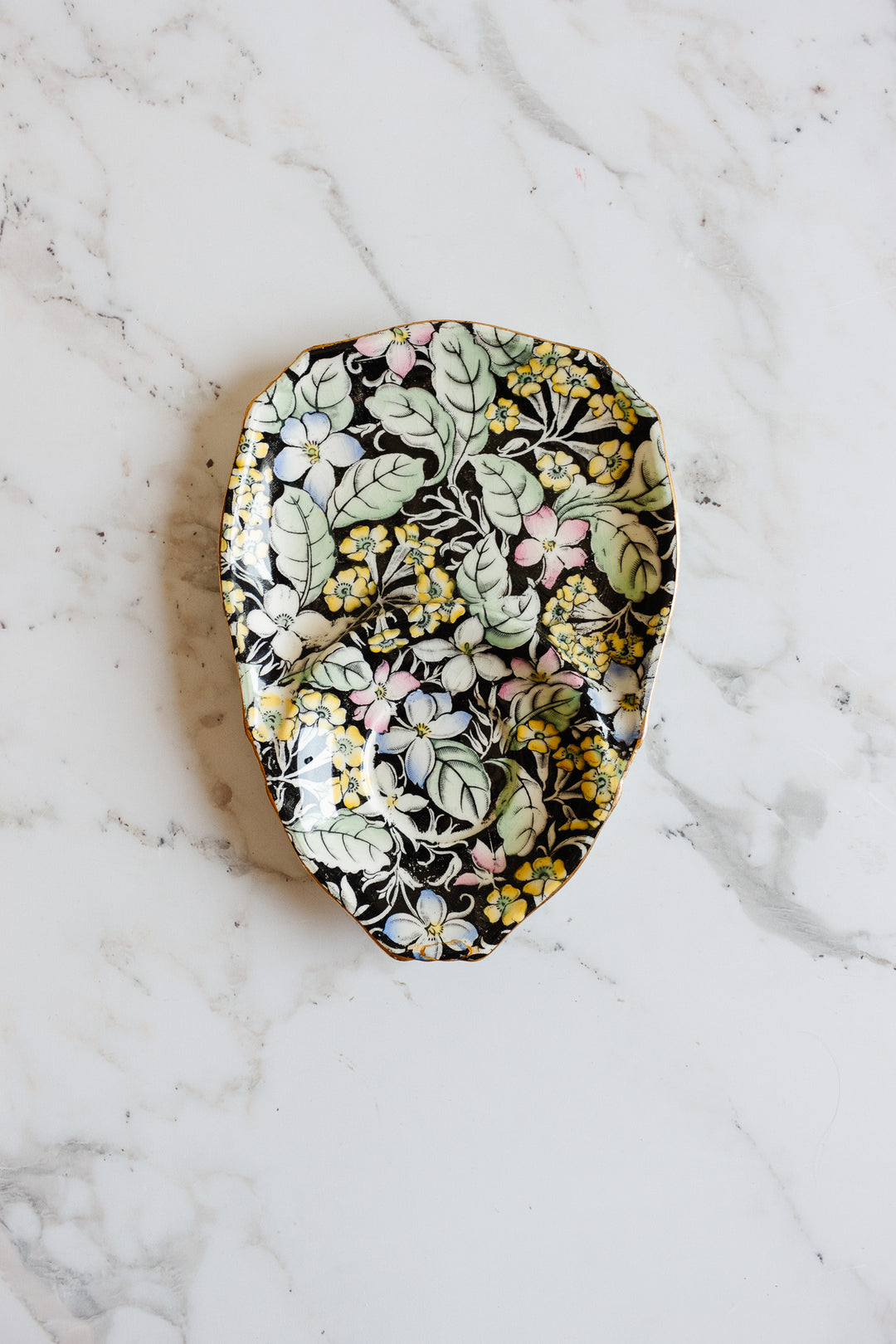 rare midcentury royal winton chintz "spring glory" luncheon set