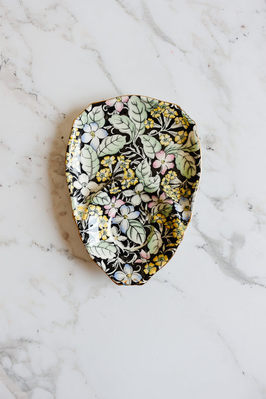 rare midcentury royal winton chintz "spring glory" luncheon set