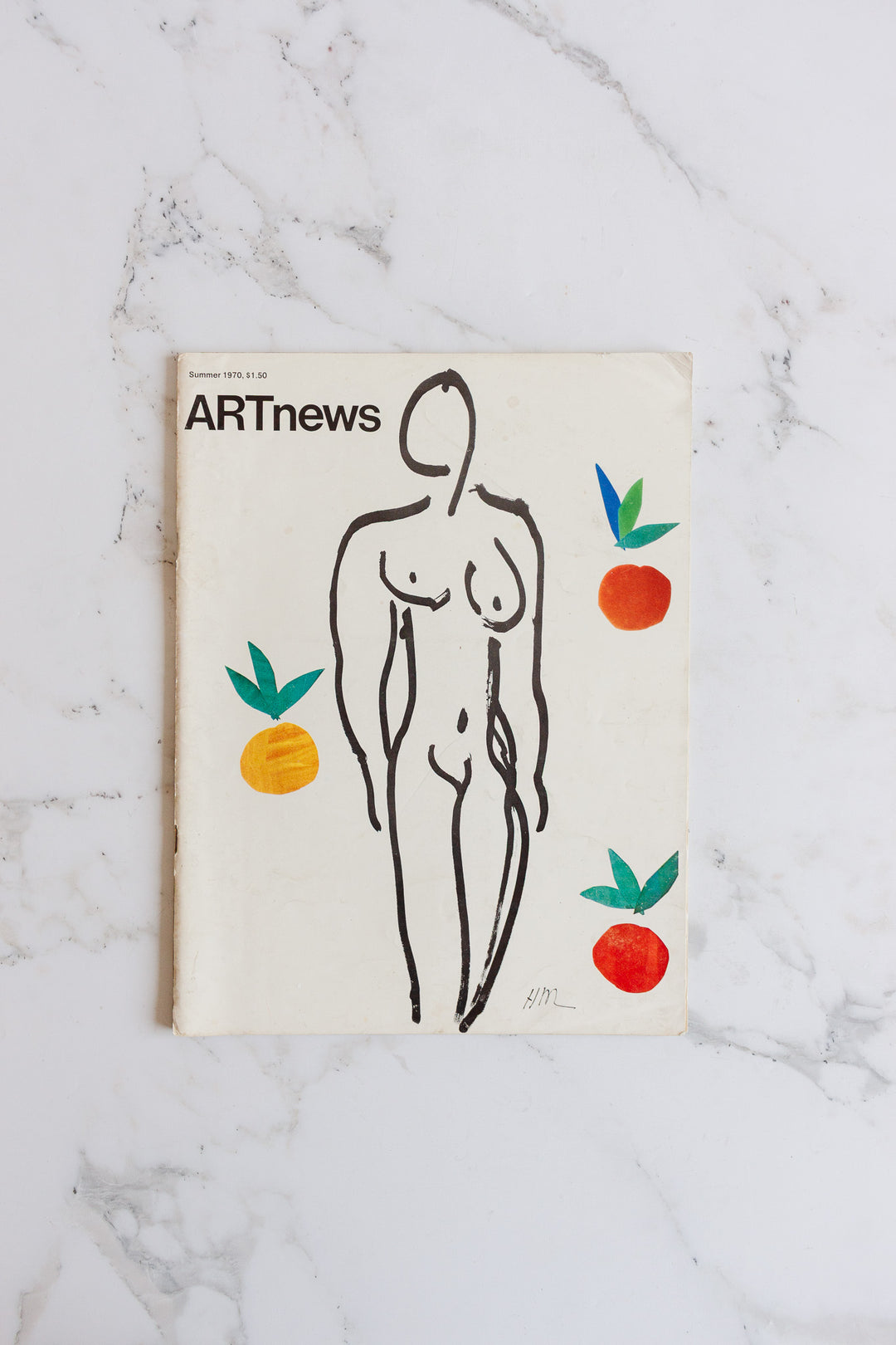 vintage art news magazine
