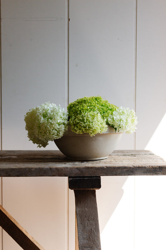 1920s french stoneware mixing bowl