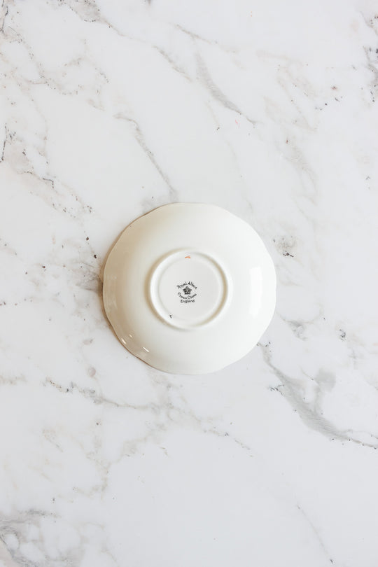 rare 1930s royal albert teacup with hand painted birds