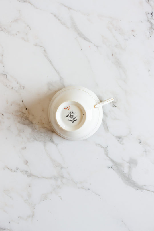 rare 1930s royal albert teacup with hand painted birds