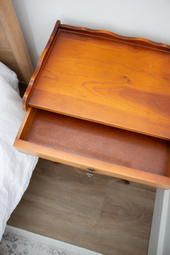 pair of 1970s French Louis XV style nightstands