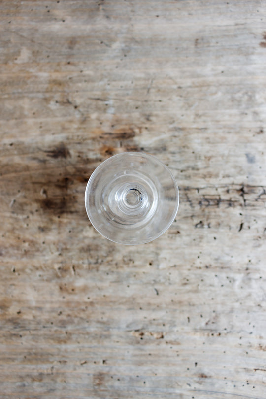 trio of vintage french crystal glassware