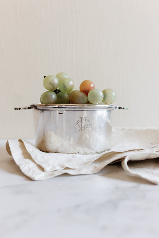 antique french cristofle monogrammed ice bucket