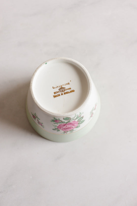 midcentury gladrose bone china sugar bowl