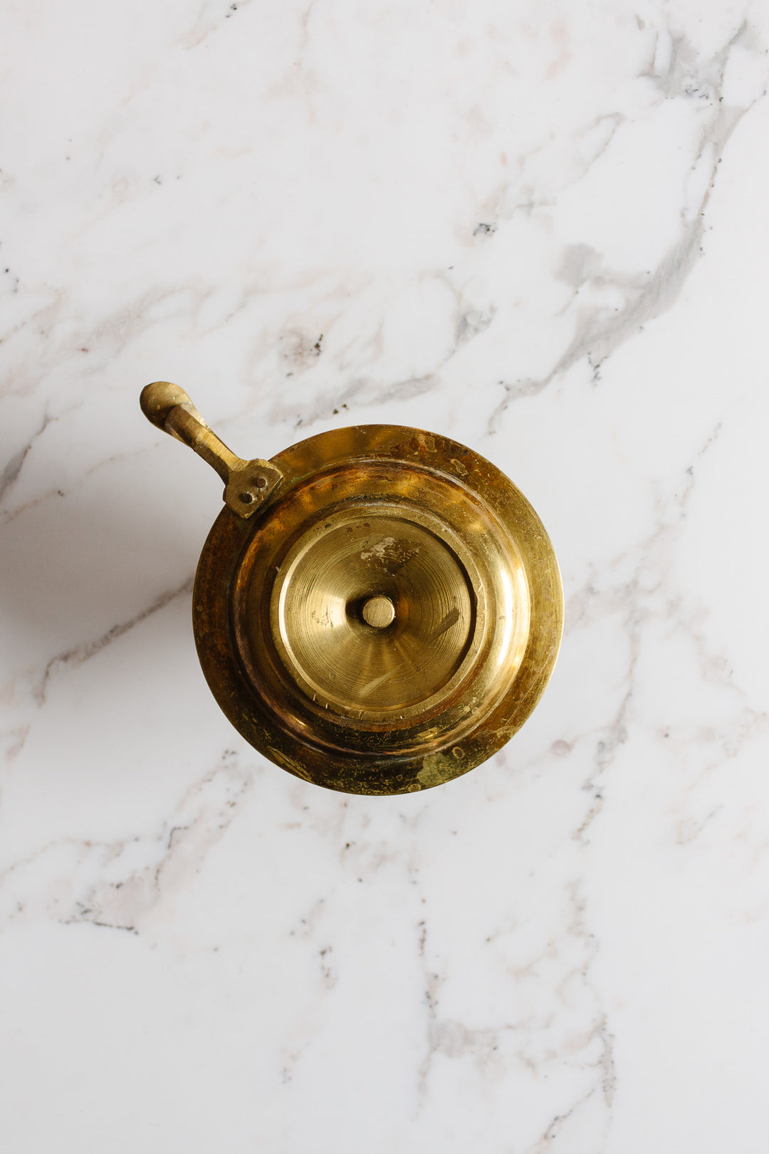 vintage French brass chamberstick