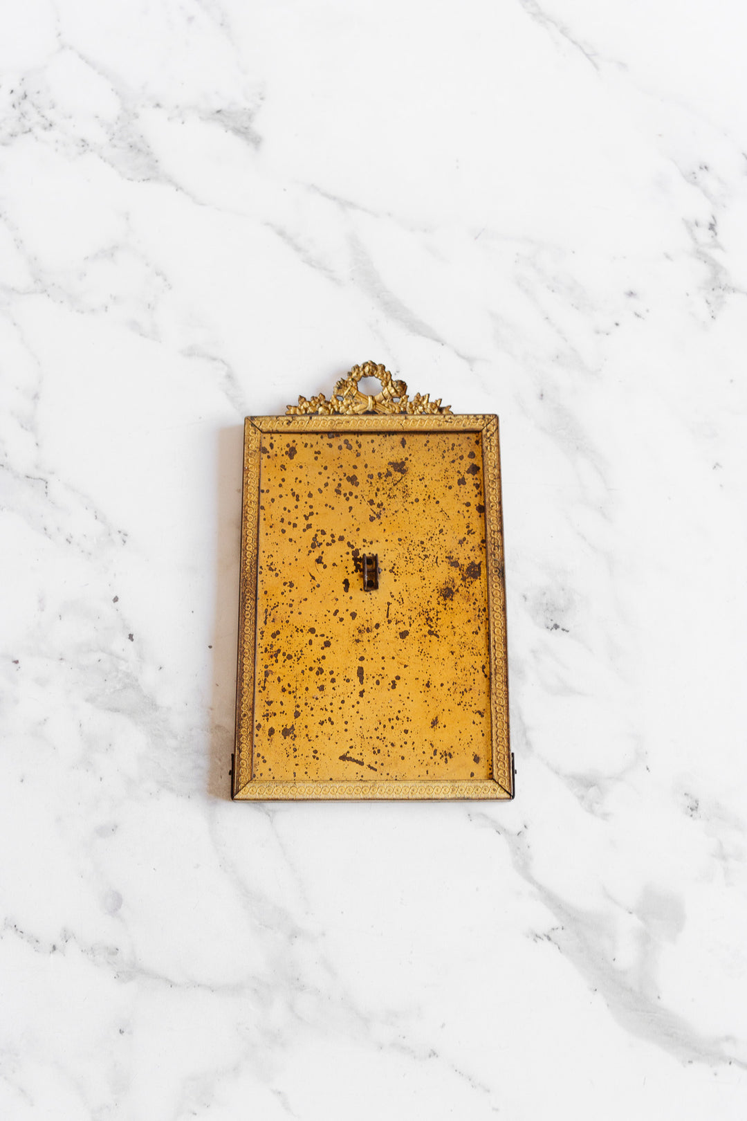 antique french louis xv style brass photo frame