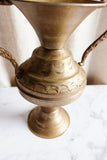 vintage french brass and gilt metal vase