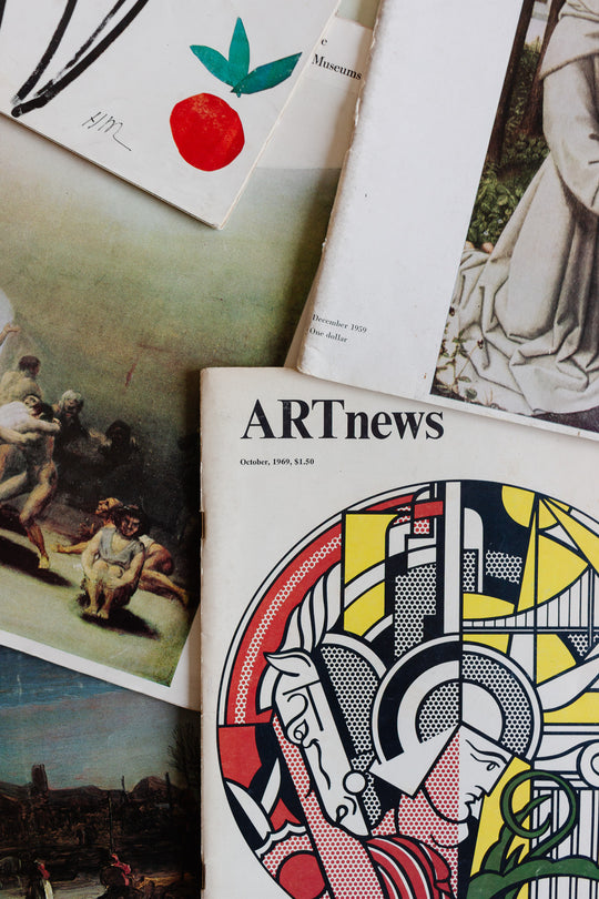 vintage art news magazine
