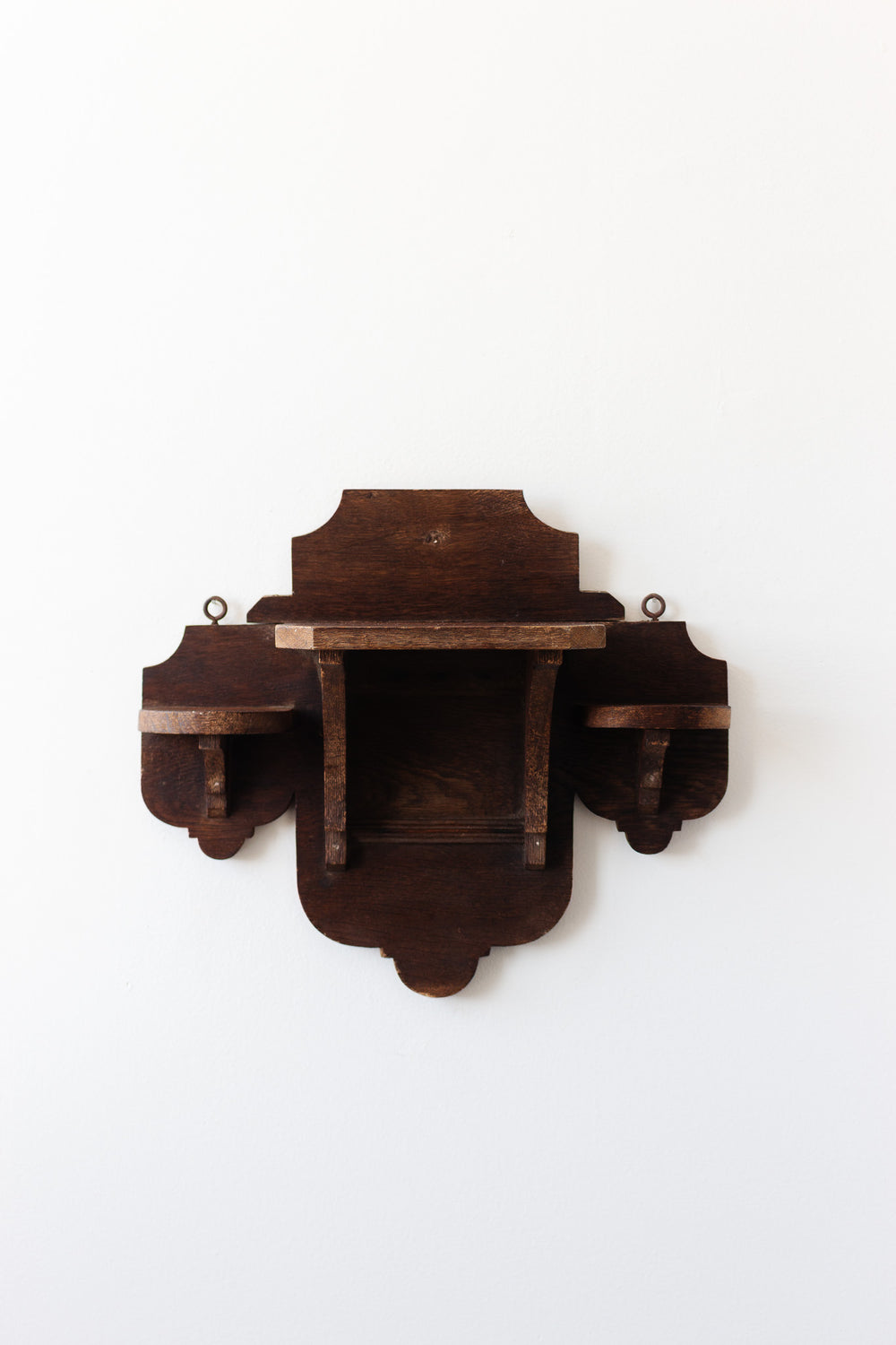 antique french farmhouse wall mounted shelf