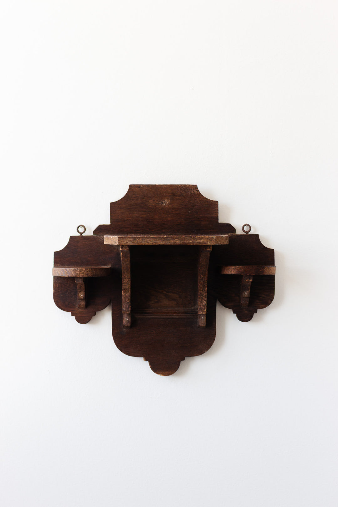 antique french farmhouse wall mounted shelf