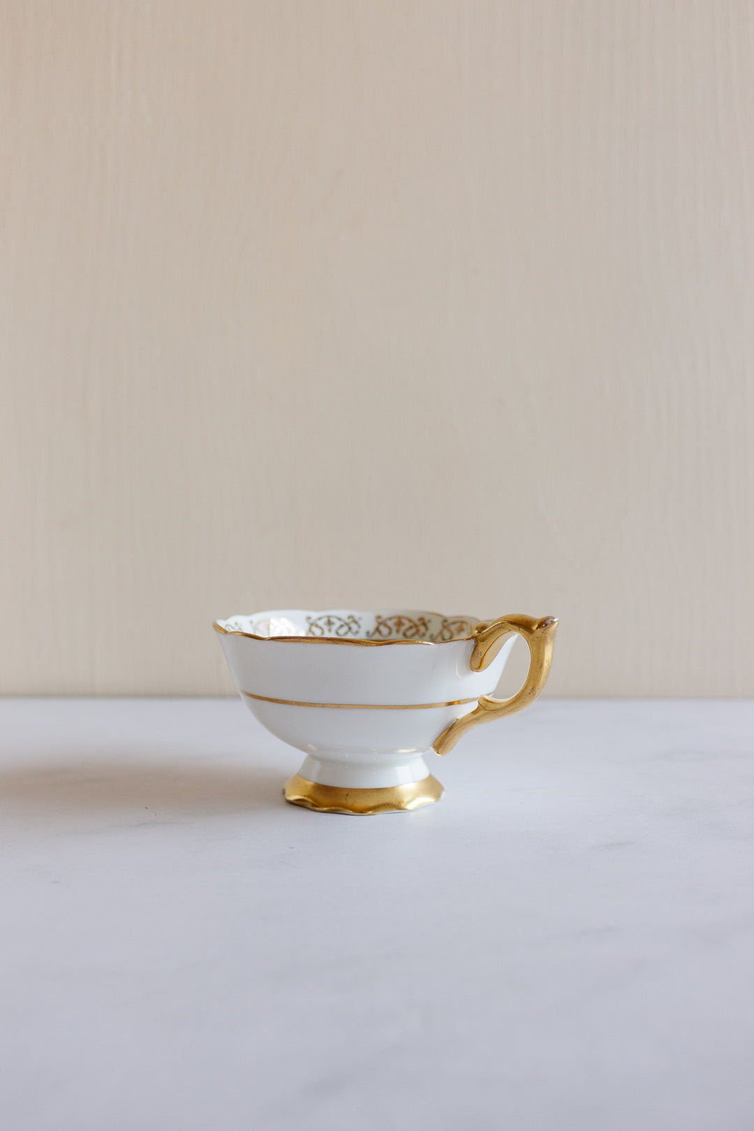 royal stafford antique green and gold teacup