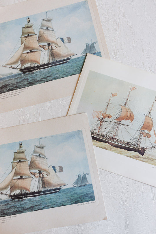 the "société marseillaise de crédit" new years cards, set of 3