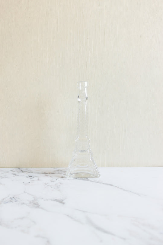 rare 1970s french eiffel tower glass liquor bottle