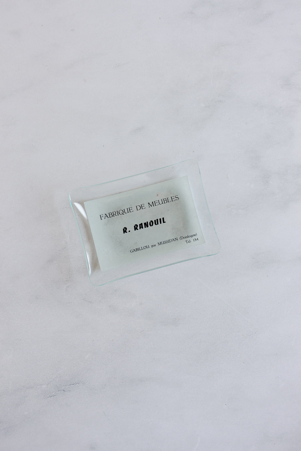 midcentury French glass advertising ashtrays