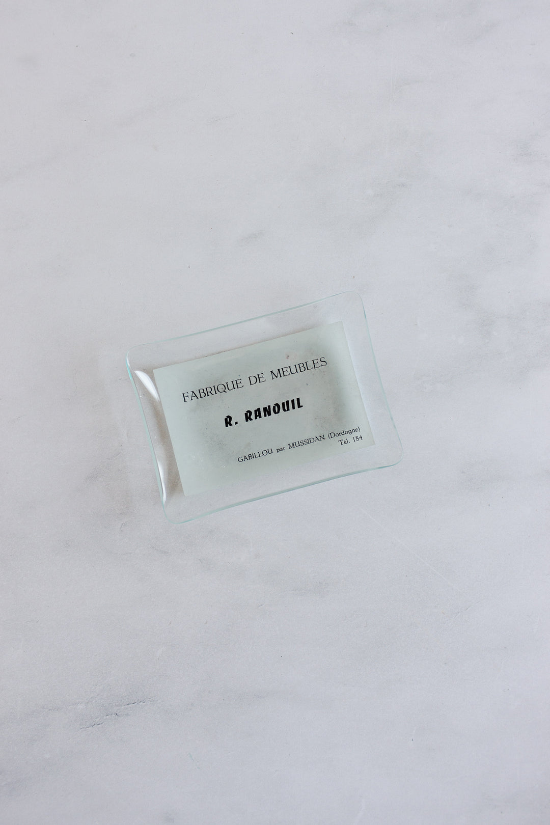 midcentury French glass advertising ashtrays