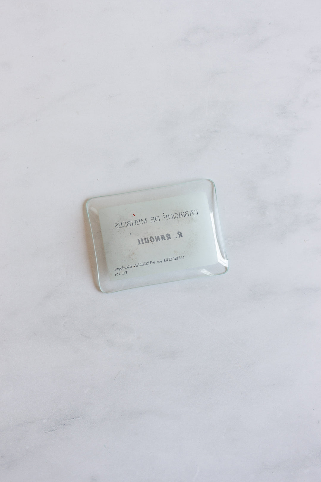 midcentury French glass advertising ashtrays