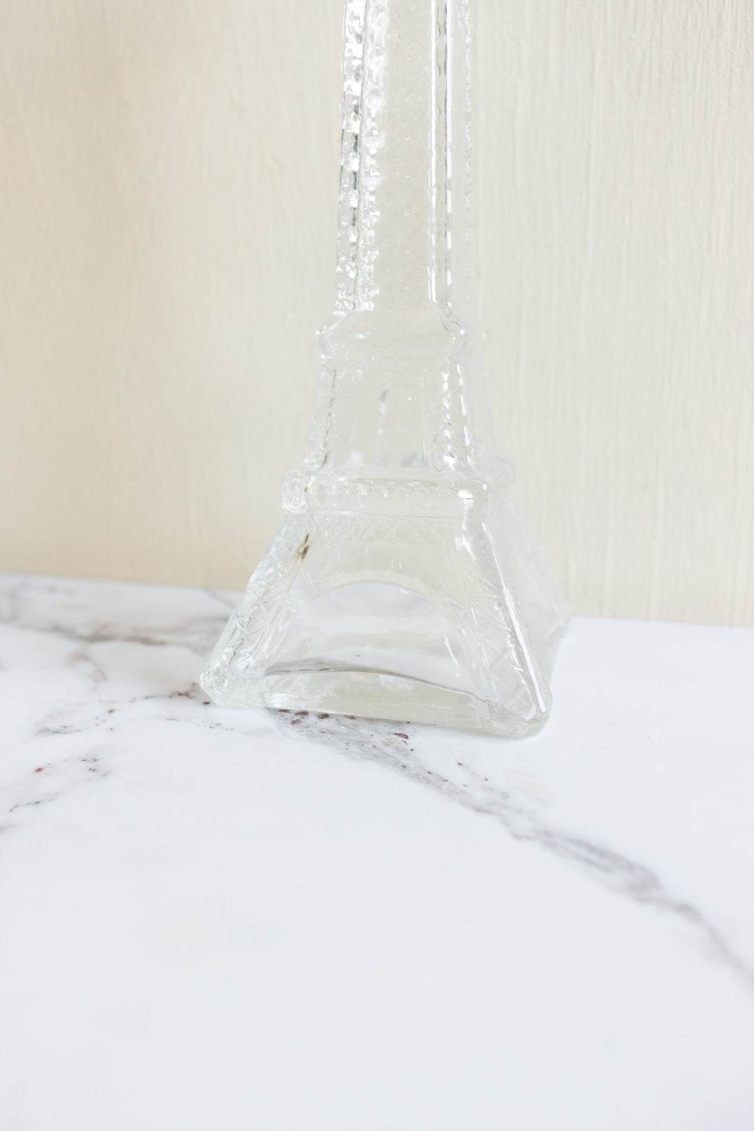 rare 1970s french eiffel tower glass liquor bottle