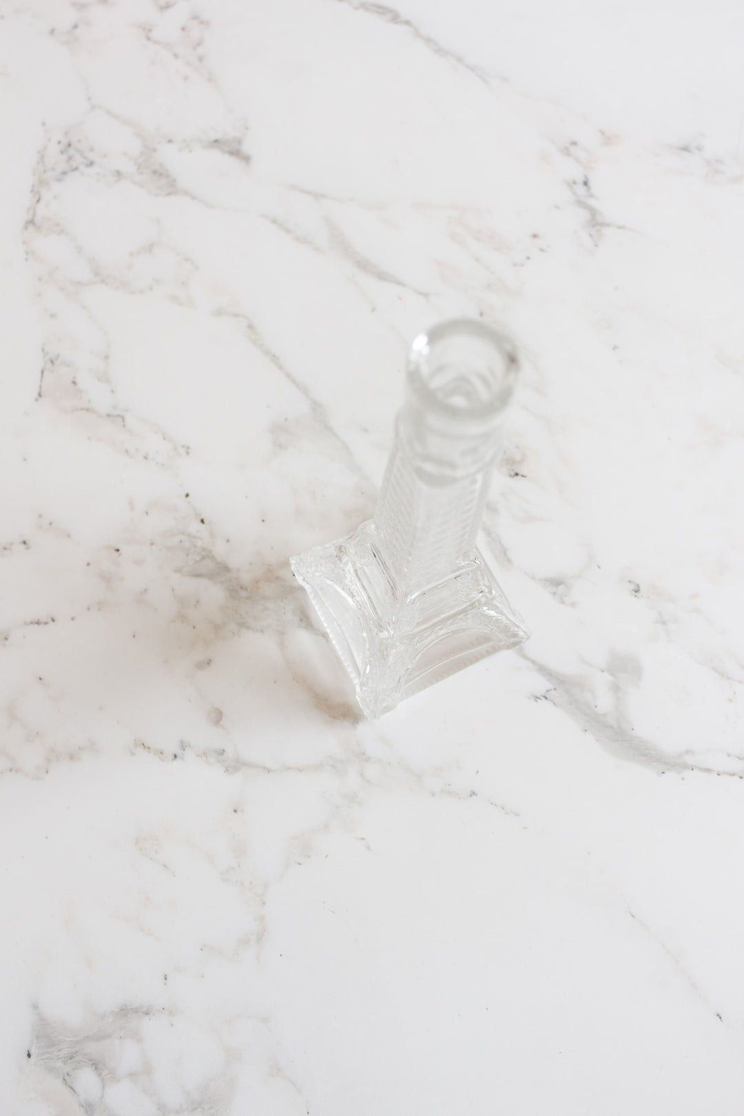 rare 1970s french eiffel tower glass liquor bottle