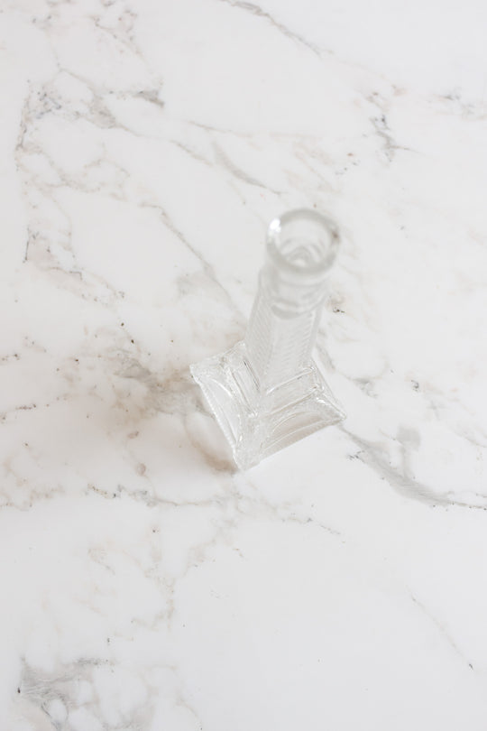 rare 1970s french eiffel tower glass liquor bottle