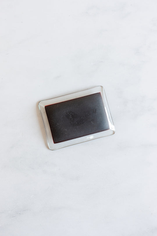 midcentury French glass advertising ashtrays
