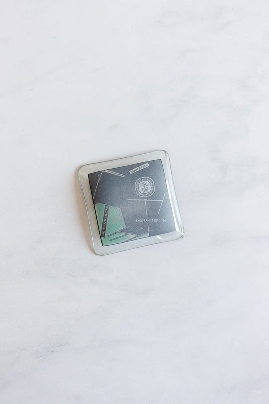 midcentury French glass advertising ashtrays