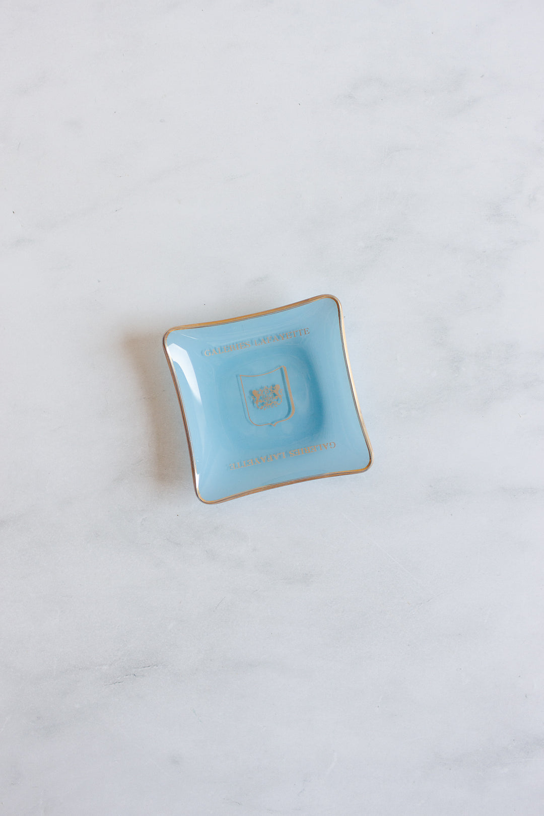 midcentury French glass advertising ashtrays