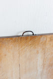 1940s French rustic bread board with iron handle