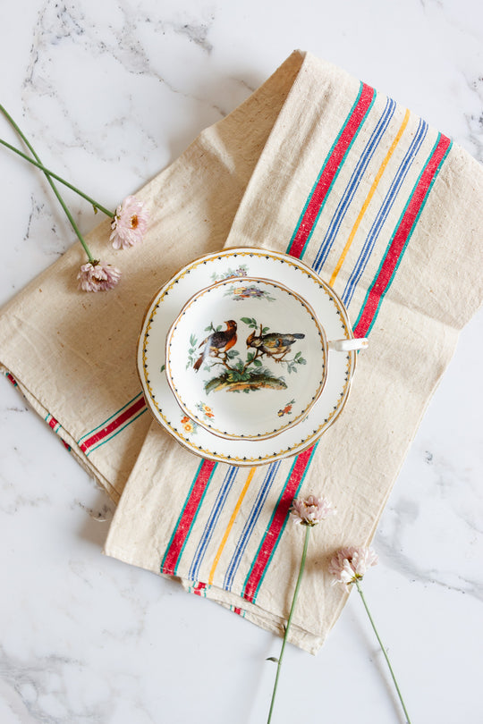 rare 1930s royal albert teacup with hand painted birds