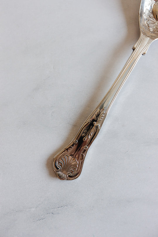 vintage italian silverplate salad tongs