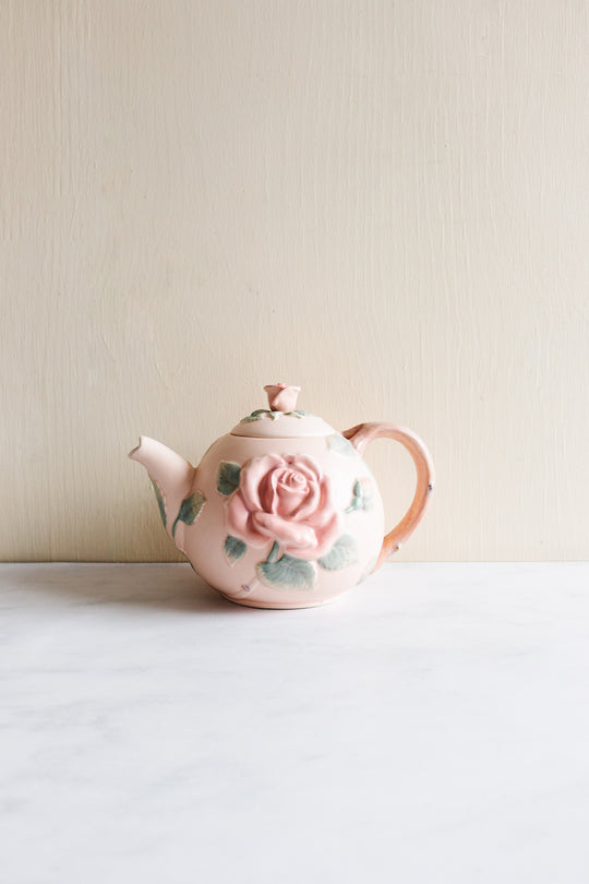 vintage Fitz & Floyd “blush rose” tea set