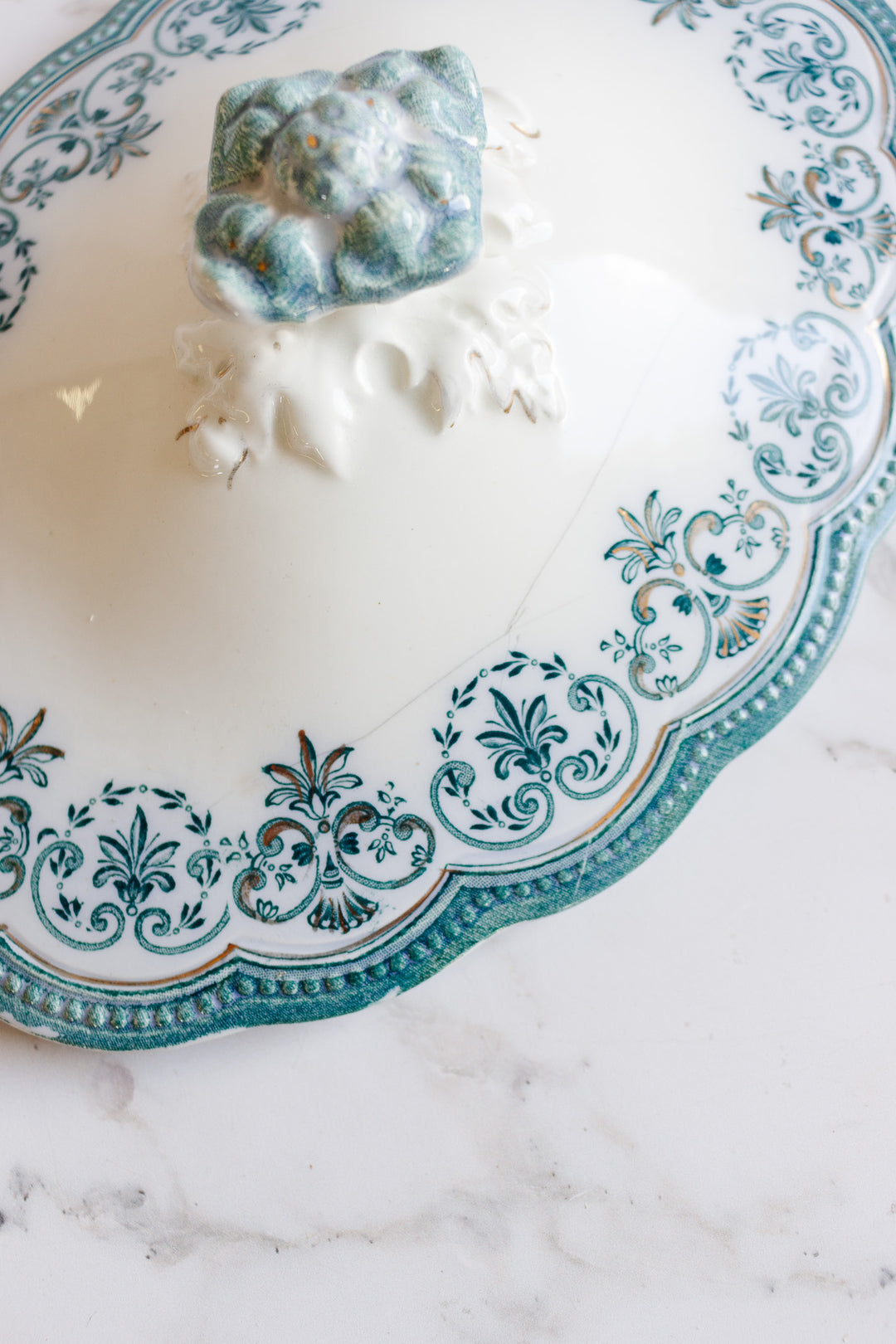 rare johnson brothers aqua regent creamer, sugar bowl, and covered dish set