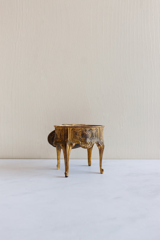 antique Napoleon III gilt ormolu bijoux casket