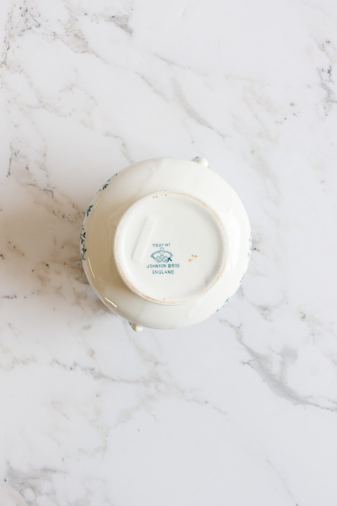 rare johnson brothers aqua regent creamer, sugar bowl, and covered dish set