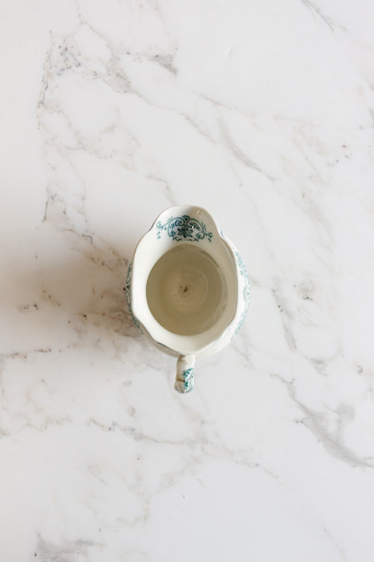 rare johnson brothers aqua regent creamer, sugar bowl, and covered dish set